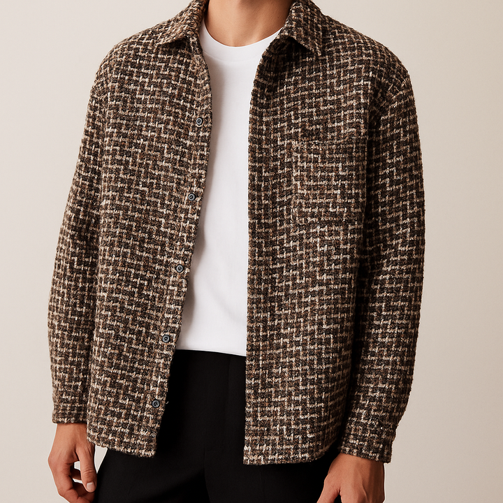 Houndstooth Tweed Jacket