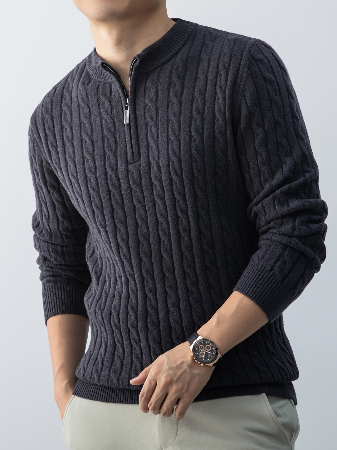The Mason™ Cable Knit Quarter-Zip Buy 1 > Get 1