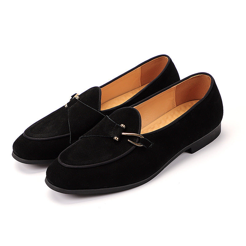 Alessandro Cortese™ | Suede Metal-Detail Loafers
