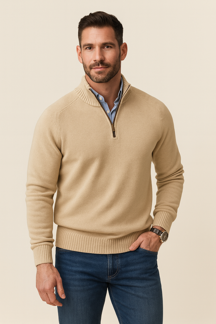 Matteo Ricci | Luxe Cashmere Men's Jumper with Zip