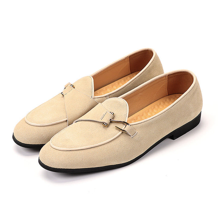 Alessandro Cortese™ | Suede Metal-Detail Loafers