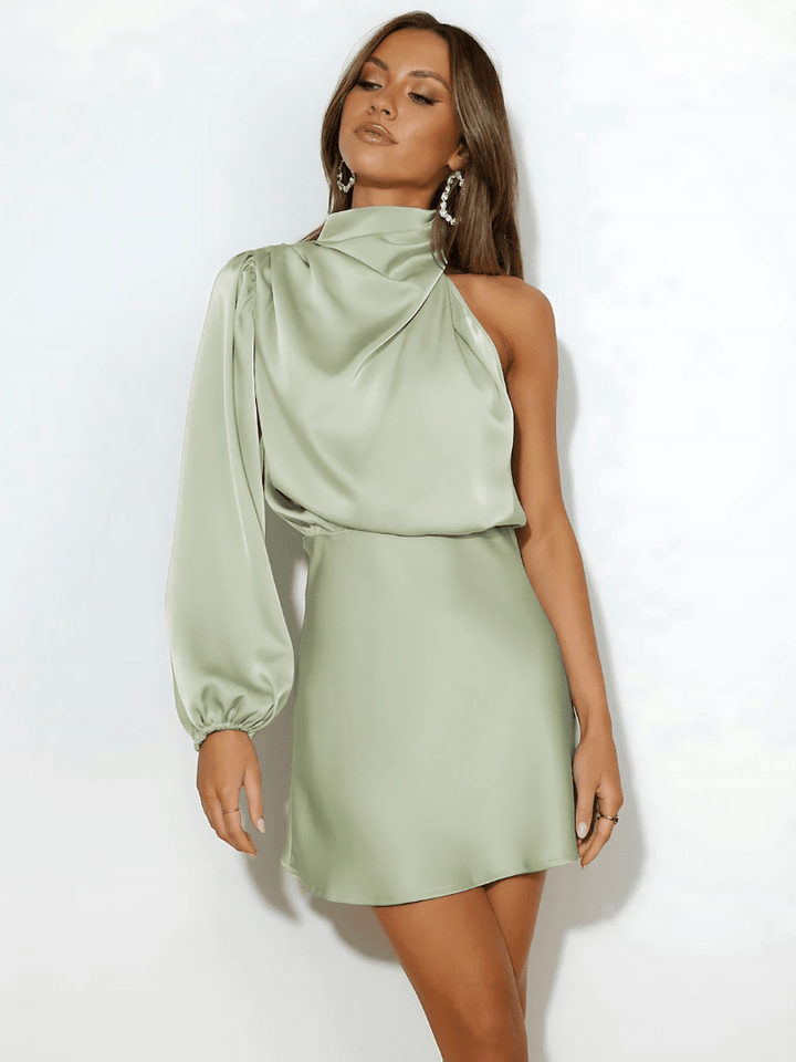 Elara | Luxe One-Shoulder Dress