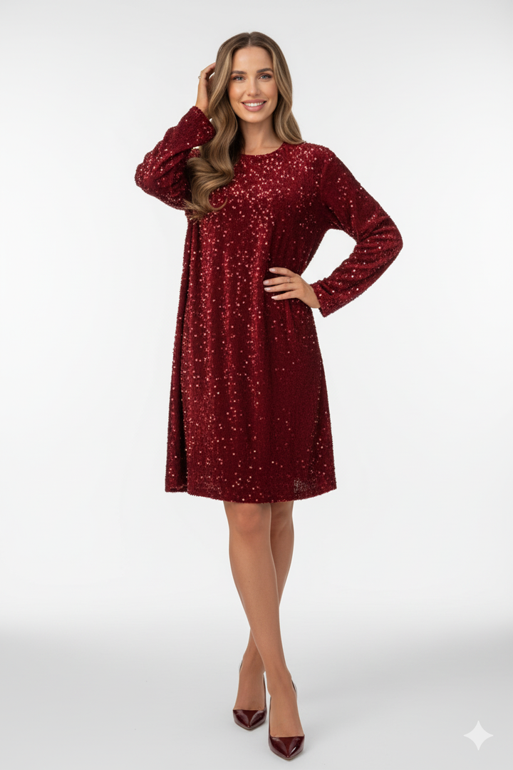 ✨ Klara Sequin Christmas Dress