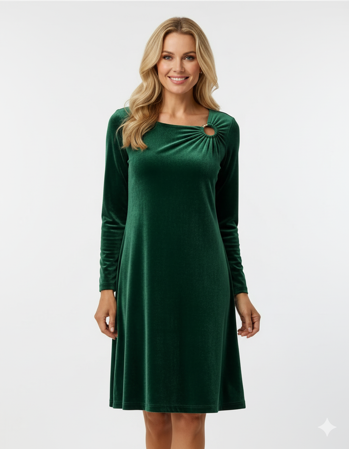 Elin Velvet Christmas Dress