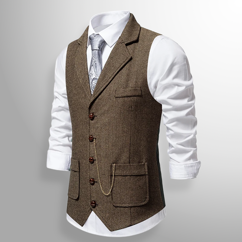 Graham | Classic Tweed Waistcoat with Heritage Detail