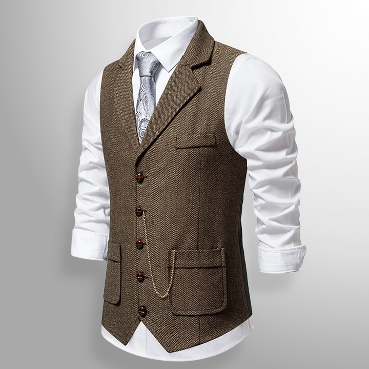 Graham | Classic Tweed Waistcoat with Heritage Detail