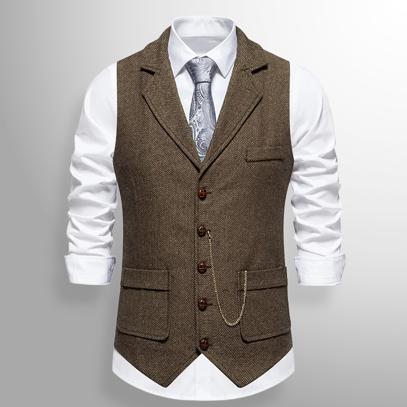 Graham | Classic Tweed Waistcoat with Heritage Detail