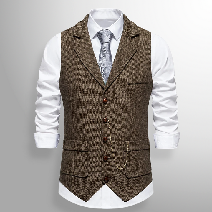 Graham | Classic Tweed Waistcoat with Heritage Detail