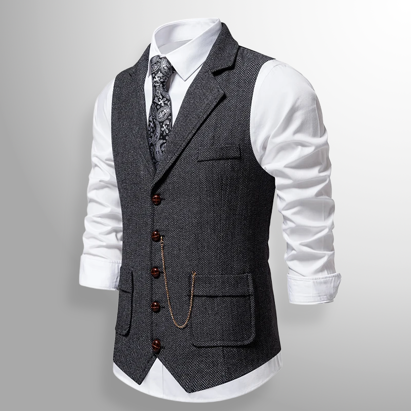 Graham | Classic Tweed Waistcoat with Heritage Detail