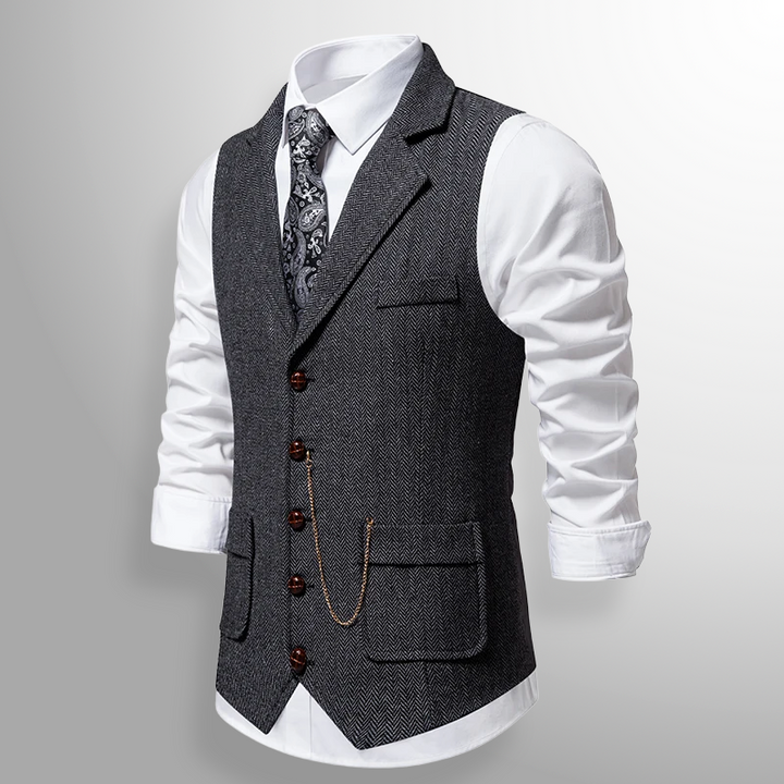 Graham | Classic Tweed Waistcoat with Heritage Detail