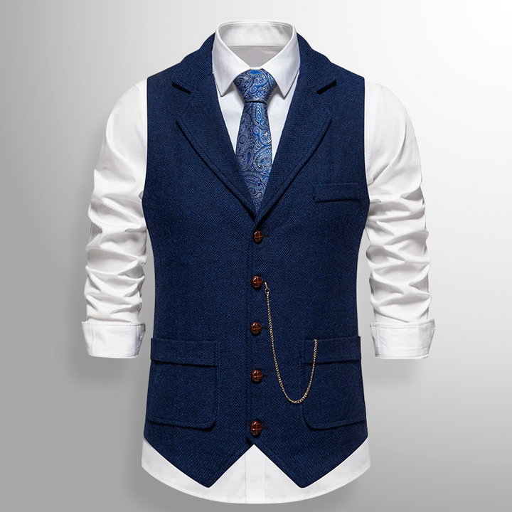 Graham | Classic Tweed Waistcoat with Heritage Detail