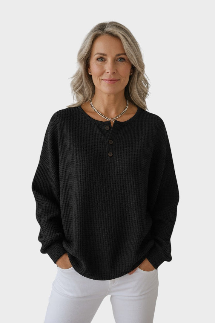 Helle™ | Waffle Knit Comfort Jumper