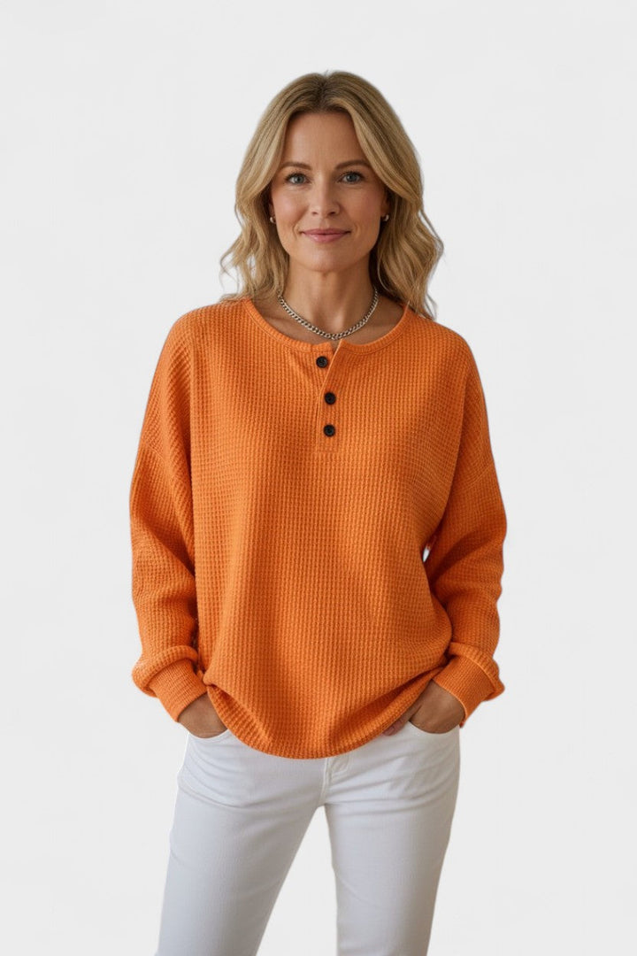 Helle™ | Waffle Knit Comfort Jumper