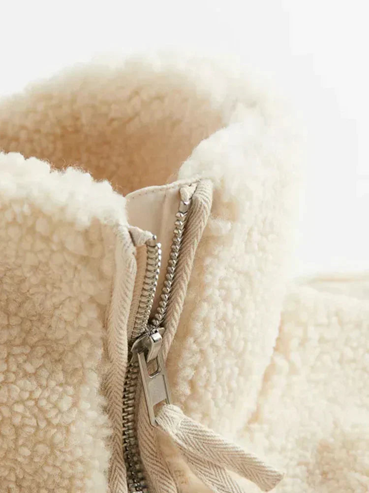 Soft Ladies Teddy Fleece Jacket