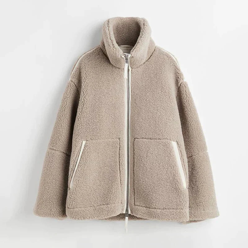 Soft Ladies Teddy Fleece Jacket