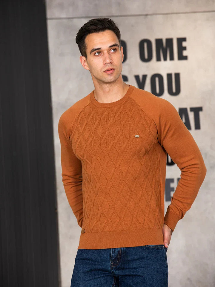 William™ | Men’s Check-Pattern Sweater
