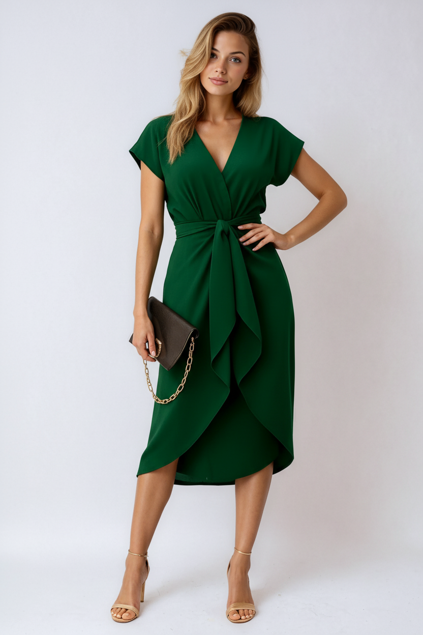 Serenya | Wrapped casual Dress