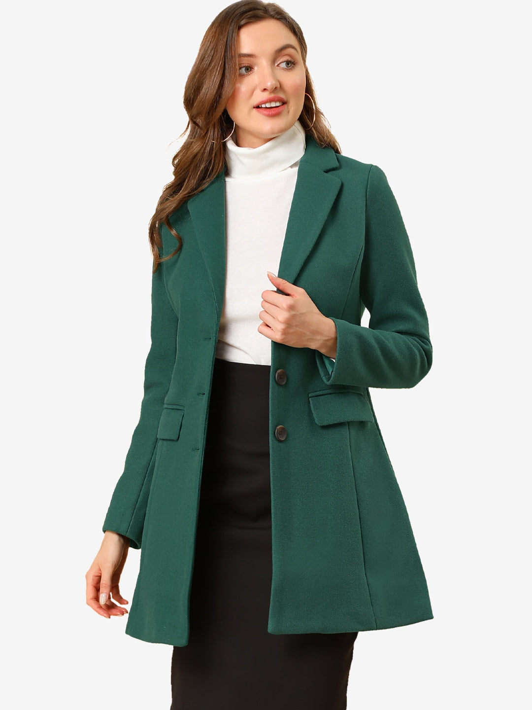 Wool Coat | Classic Cut with Collar