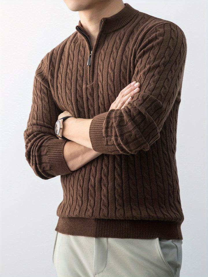 The Mason™ Cable Knit Quarter-Zip Buy 1 > Get 1
