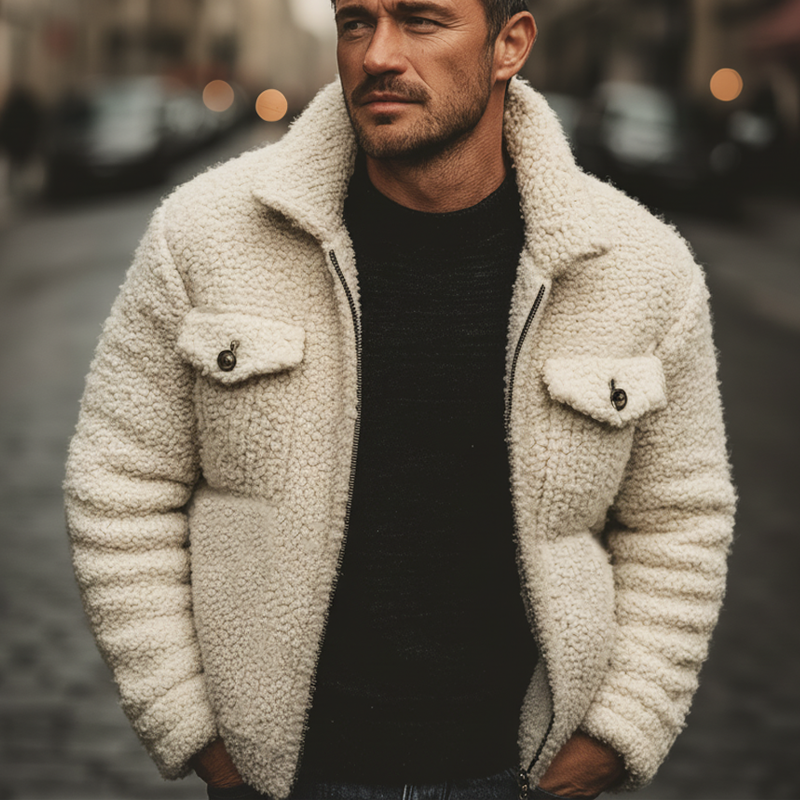 Ashton™ | Winter Beige Fleece Jacket