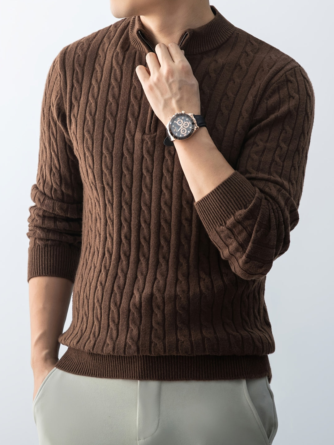 The Mason™ Cable Knit Quarter-Zip Buy 1 > Get 1