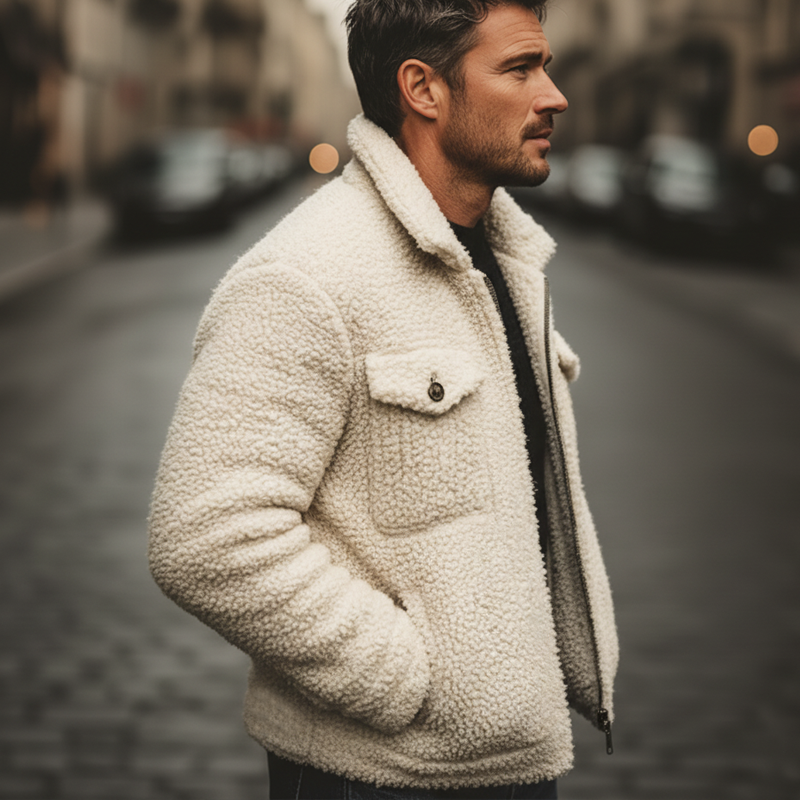 Ashton™ | Winter Beige Fleece Jacket