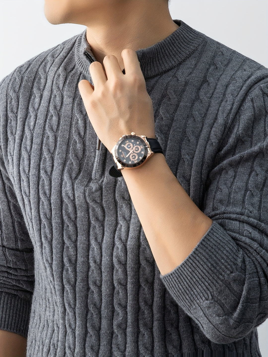 The Mason™ Cable Knit Quarter-Zip Buy 1 > Get 1