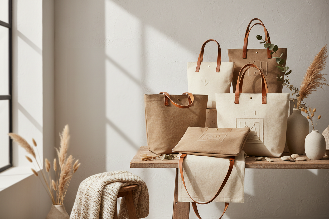 collection banner for tote bags