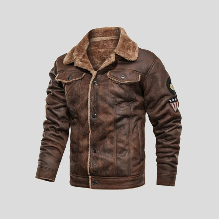 Vanguard™ | Classic Biker Leather Jacket