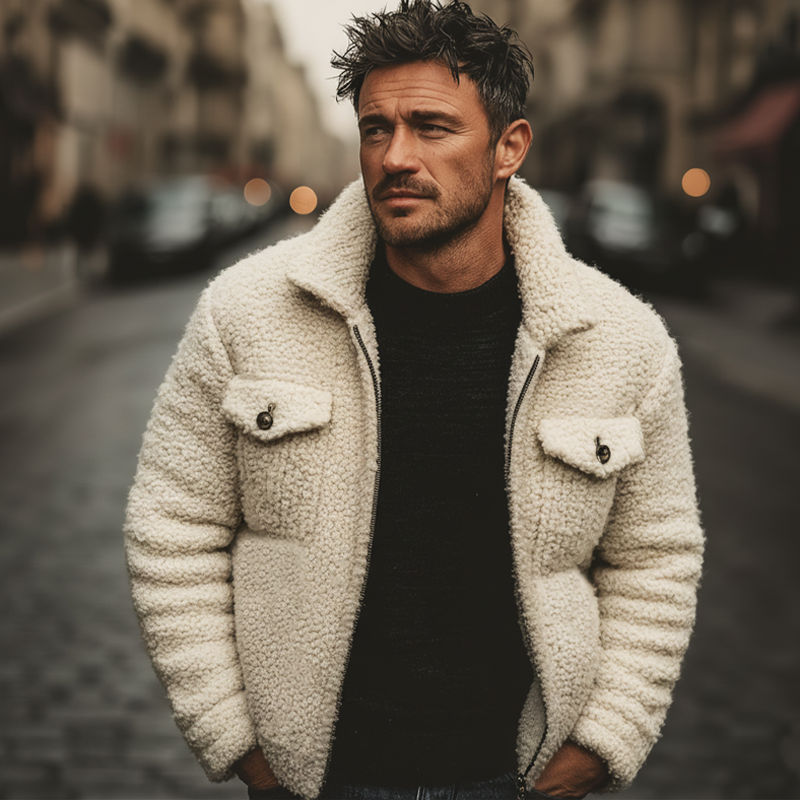 Ashton™ | Winter Beige Fleece Jacket