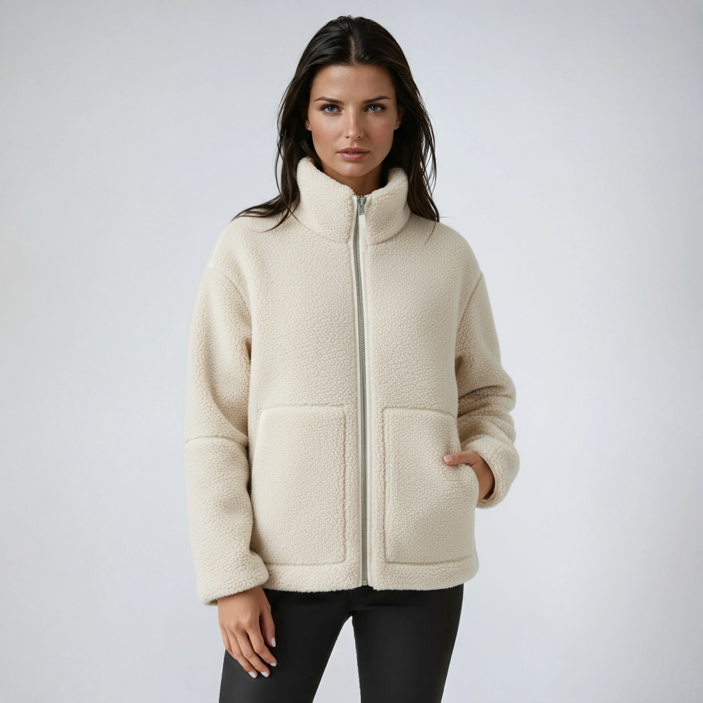 Soft Ladies Teddy Fleece Jacket